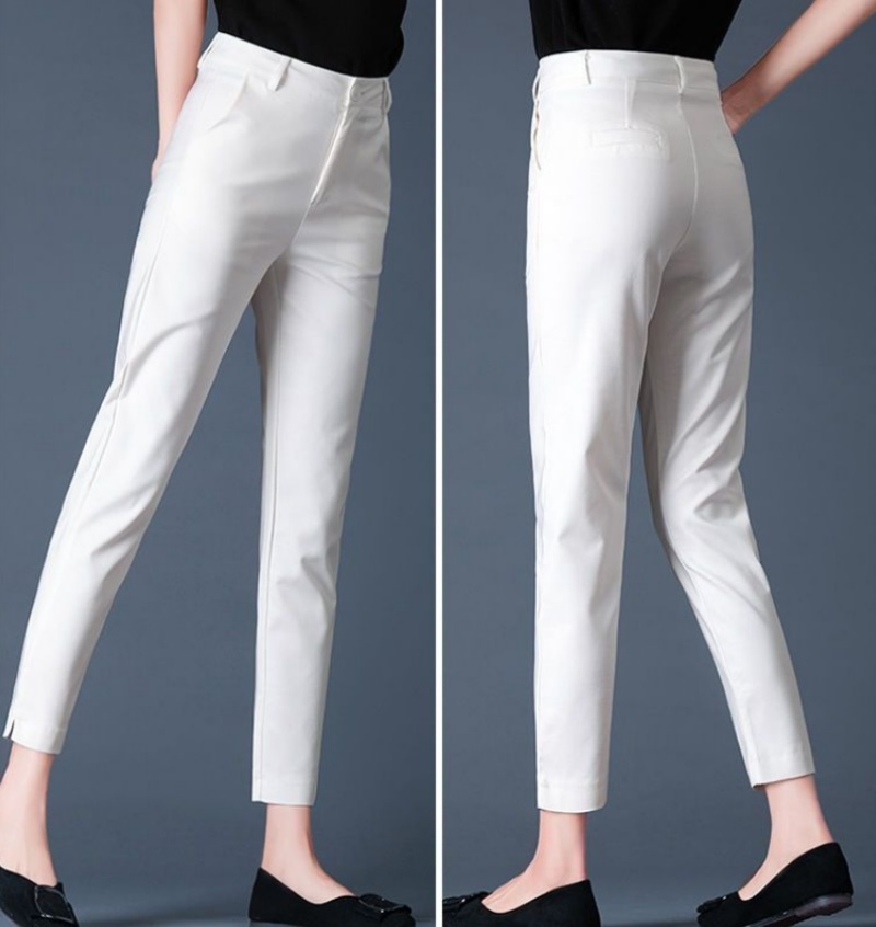 Stella Fashion Spring and Summer new style small feet trousers women's nine-point pants autumn high waist was thin professional cigarette pants
