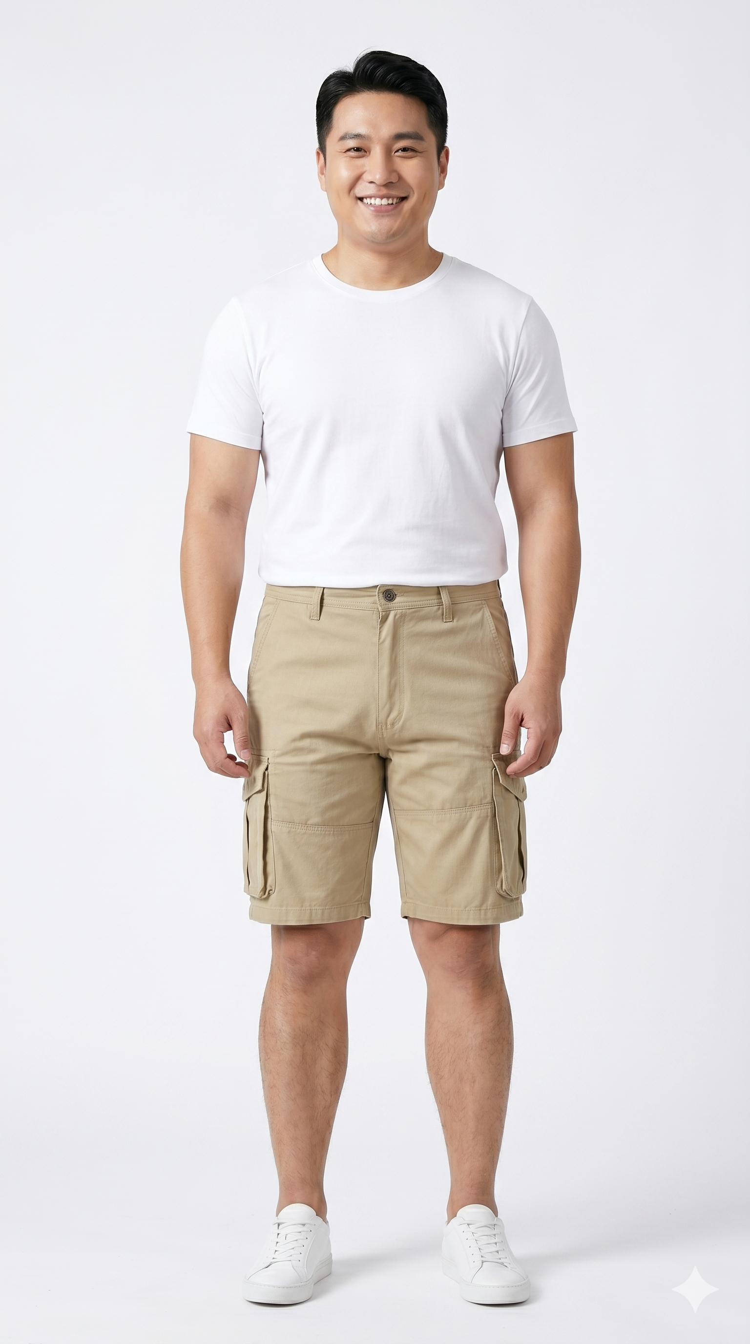 Stella Fashion Men Cotton bermuda Cargo Pants Summer Pocket Pants Plain Casual Short Pants for Men