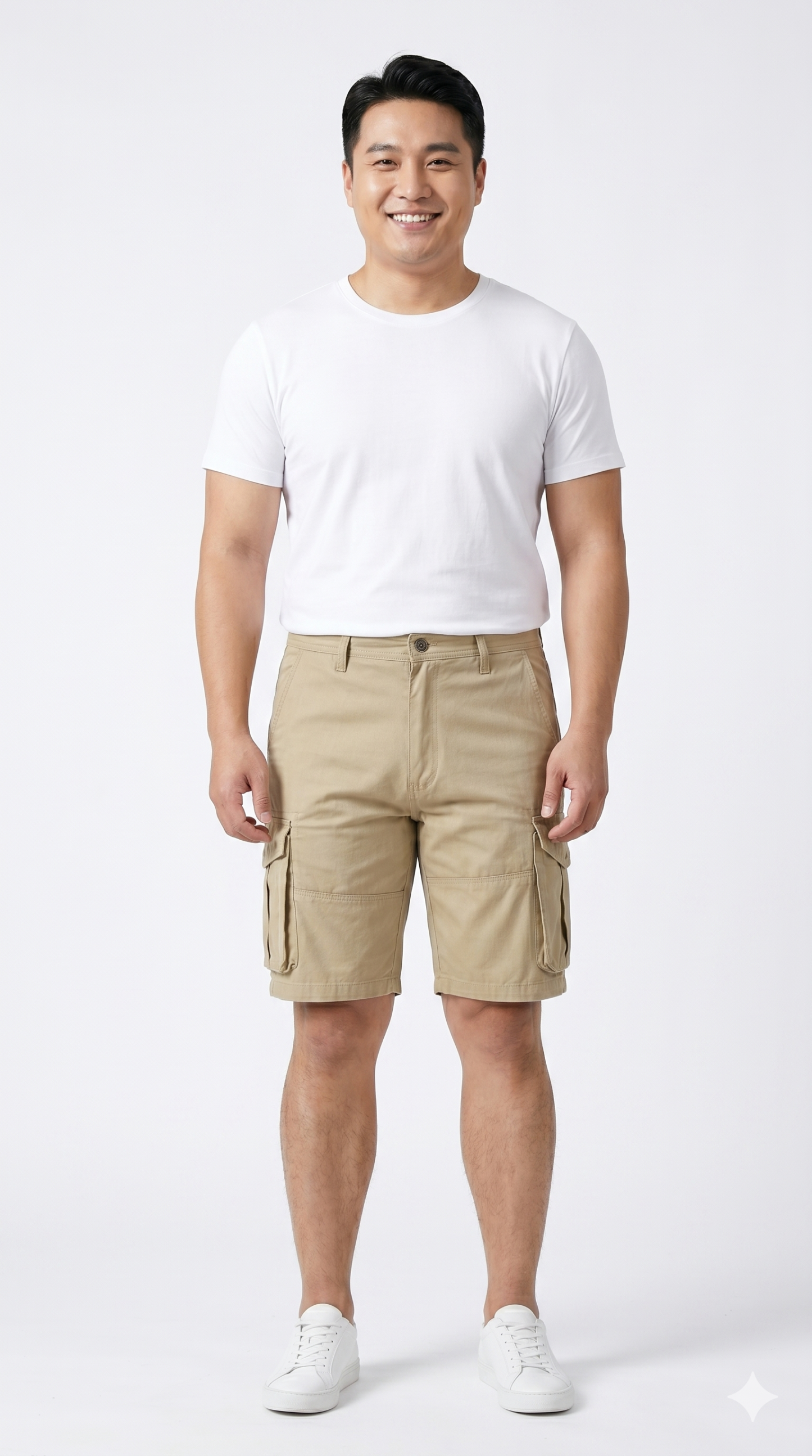 Stella Fashion Men Cotton bermuda Cargo Pants Summer Pocket Pants Plain Casual Short Pants for Men