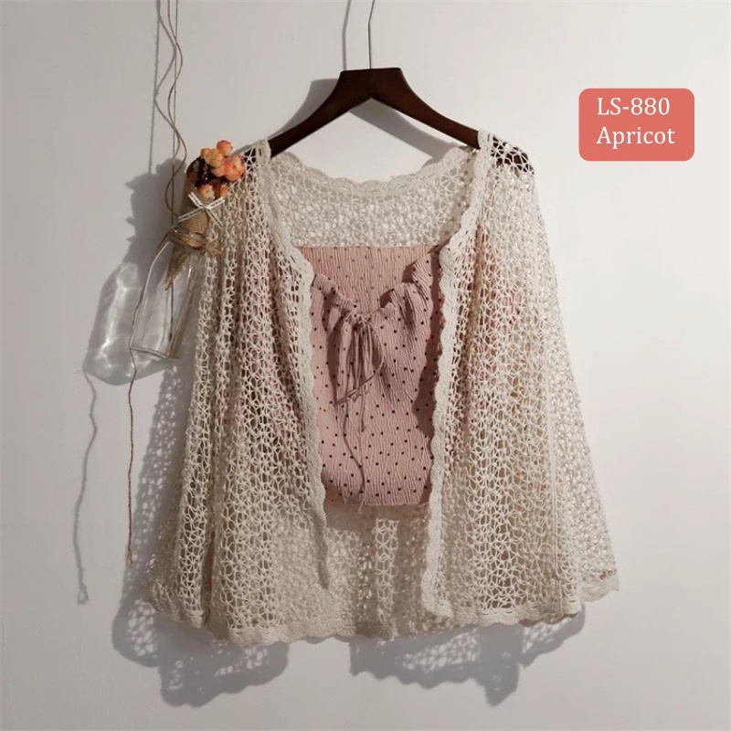 Stella Fashion Knitted Sunscreen Cardigan Thin Style Women Loose Outer