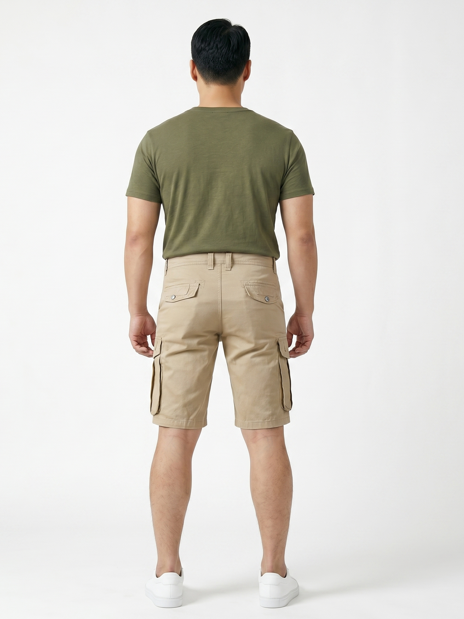 Stella Fashion Men Cotton bermuda Cargo Pants Summer Pocket Pants Plain Casual Short Pants for Men