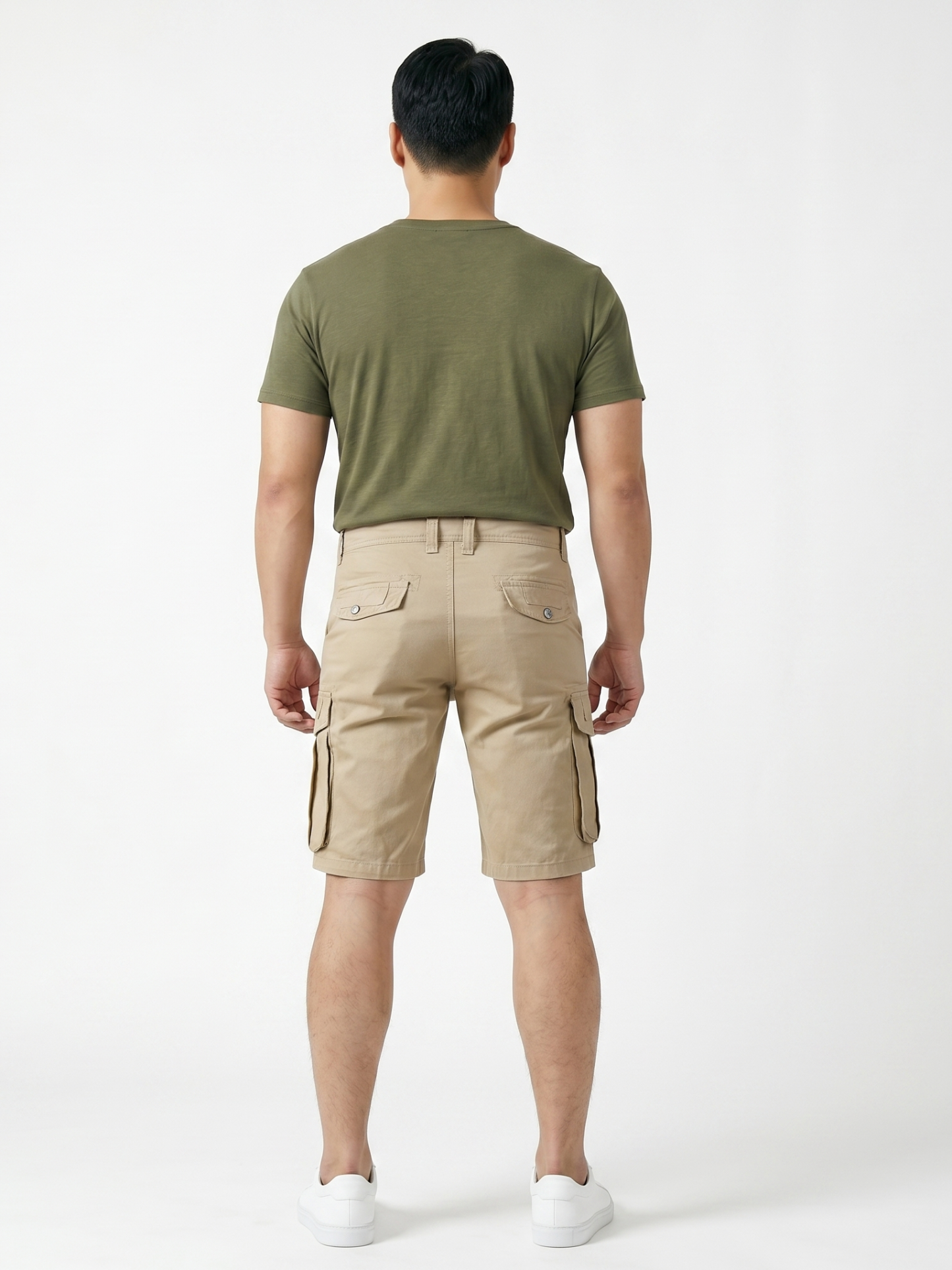 Stella Fashion Men Cotton bermuda Cargo Pants Summer Pocket Pants Plain Casual Short Pants for Men