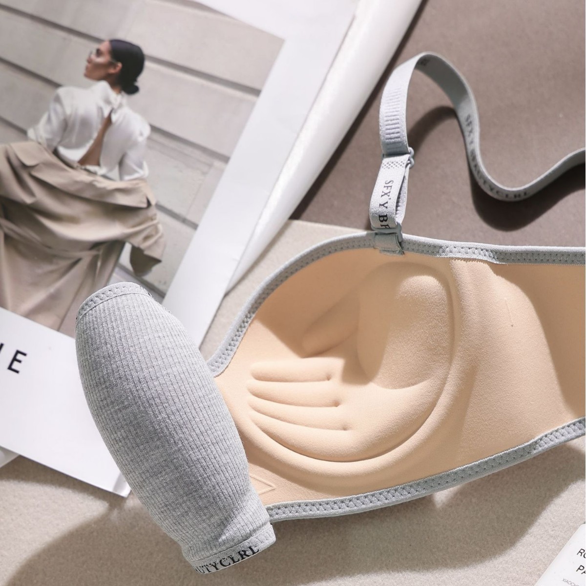 Stella Fashion Korean Fashion Wireless Bra - Anti-Sagging Seamless Padded Bralette | Soft & Smooth Push Up Bra | Perfect for Daily Wear