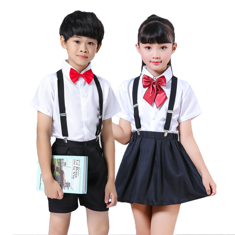 Stella Fashion Suspender kids & bow tie sets for boys girls children elastic & adjustable at party and wedding儿童3夹Y型背带领结
