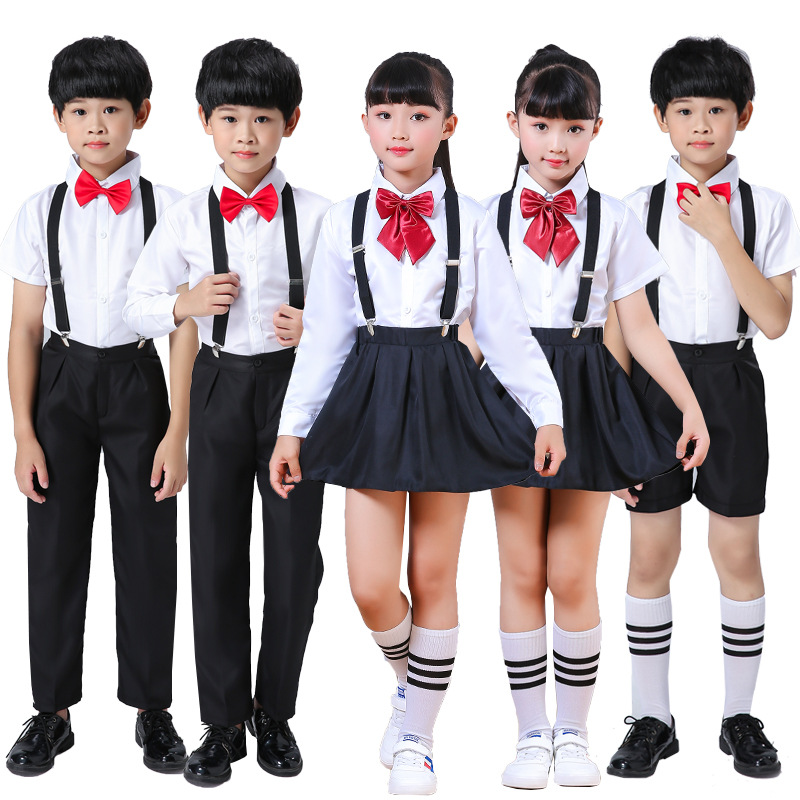 Stella Fashion Suspender kids & bow tie sets for boys girls children elastic & adjustable at party and wedding儿童3夹Y型背带领结