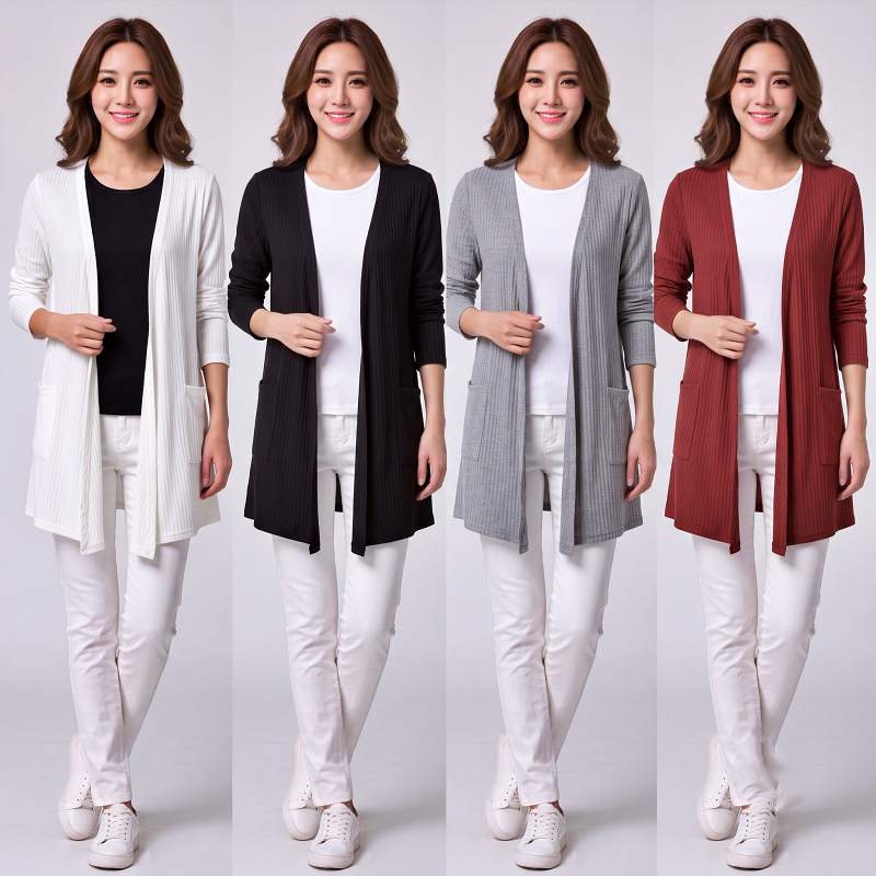 [Stella Fashion] READY STOCK  Women's Cotton Long Sleeve Cardigan Plain color Suncreen Modal Very soft and Comfortable