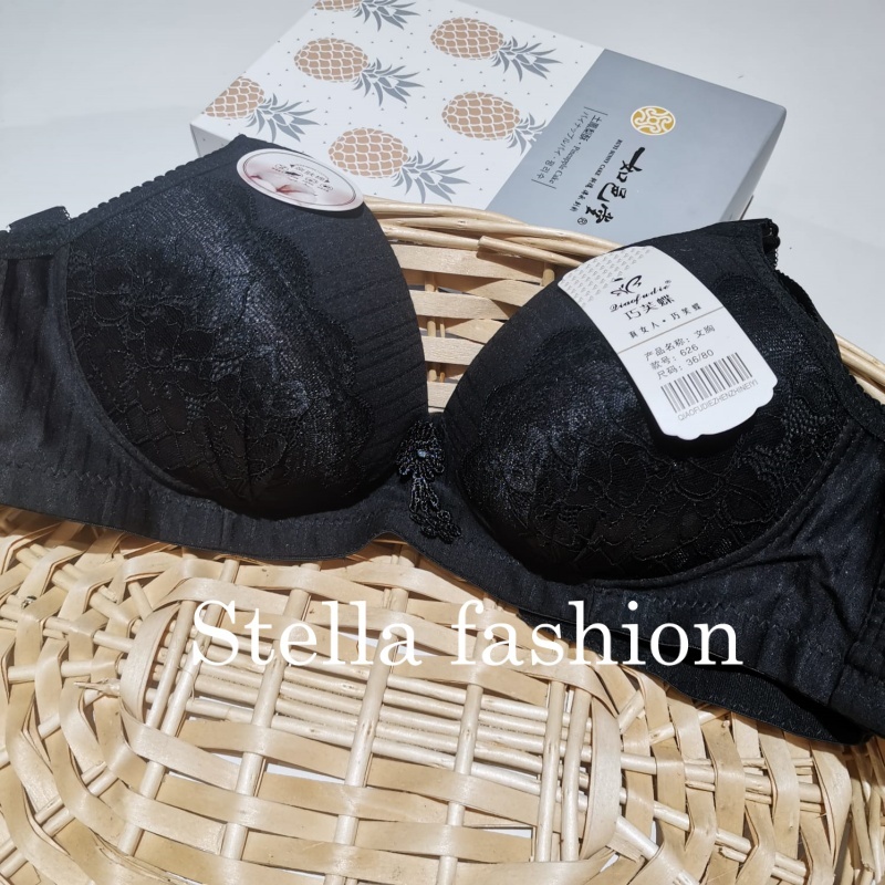 Stella Fashion Pure Cotton New Thin Middle-Aged and Elderly Mother Bra