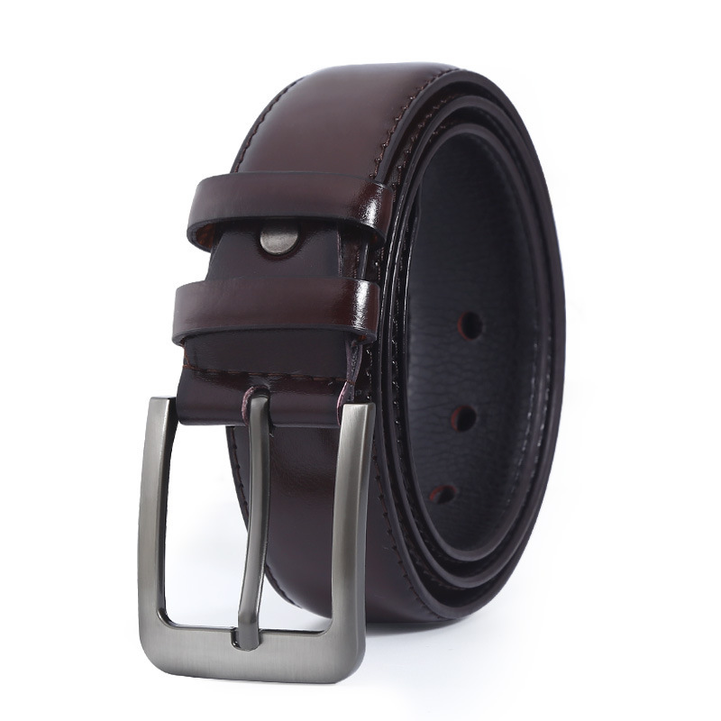Stella Fashion Men's alloy pin buckle belt PU belt Jeans belt casual all-match pin buckle belt