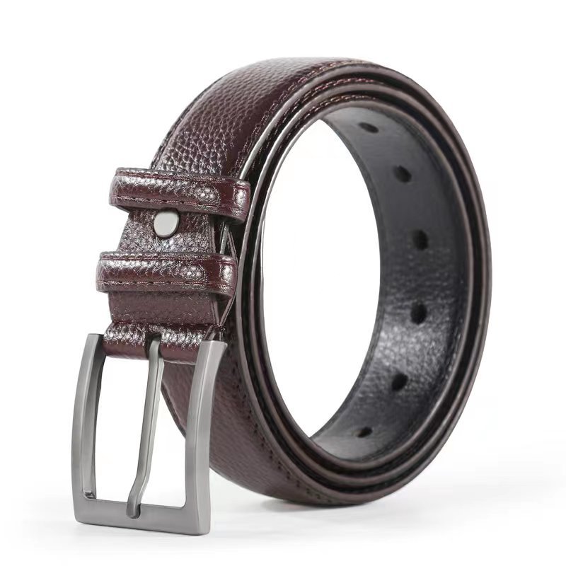 Stella Fashion Men's alloy pin buckle belt PU belt Jeans belt casual a