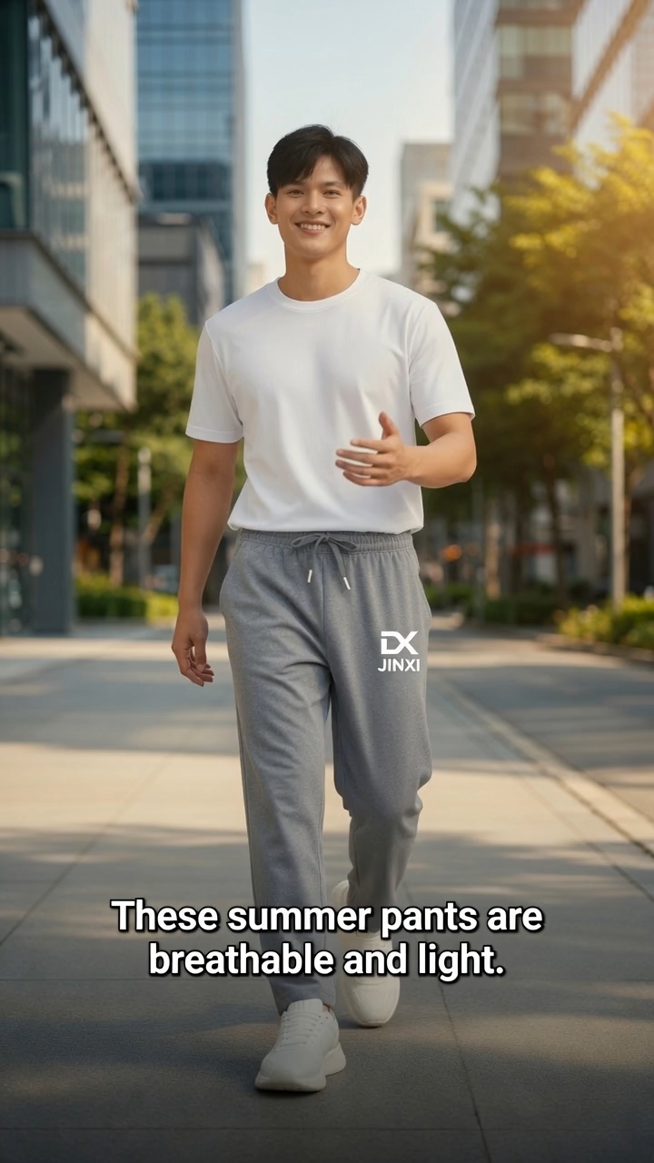 Stella Fashion Summer Breathable Sports Casual Pants – High Waist Loose Fit, Plus Size, Trendy Urban Style