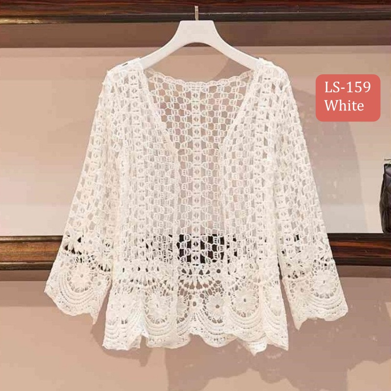 Stella Fashion Knitted Sunscreen Cardigan Thin Style Women Loose Outer