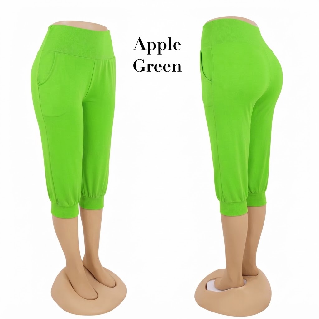 Stella Fashion MODAL Women 3/4 Alibaba Pant  Plus Size Muslimah Pants With Pockets