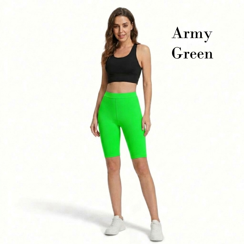 Stella Fashion High Waist Modal Cropped Leggings Half Length Safety Pants Leggings Women Plus Size Slimming Middle Pants