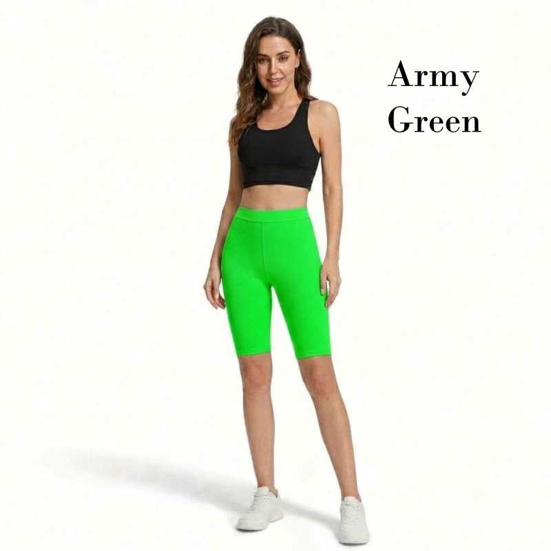 Stella Fashion High Waist Modal Cropped Leggings Half Length Safety Pants Leggings Women Plus Size Slimming Middle Pants