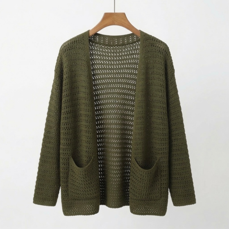 [Stella Fashion] Women's hallow sun protection sweater women thin slin