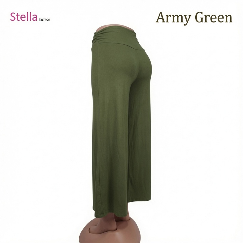 Stella Fashion Ready Stock  Long Pants Muslimah Wear Ladies Long Pant Skirt  Palazzo Pants Plus Size