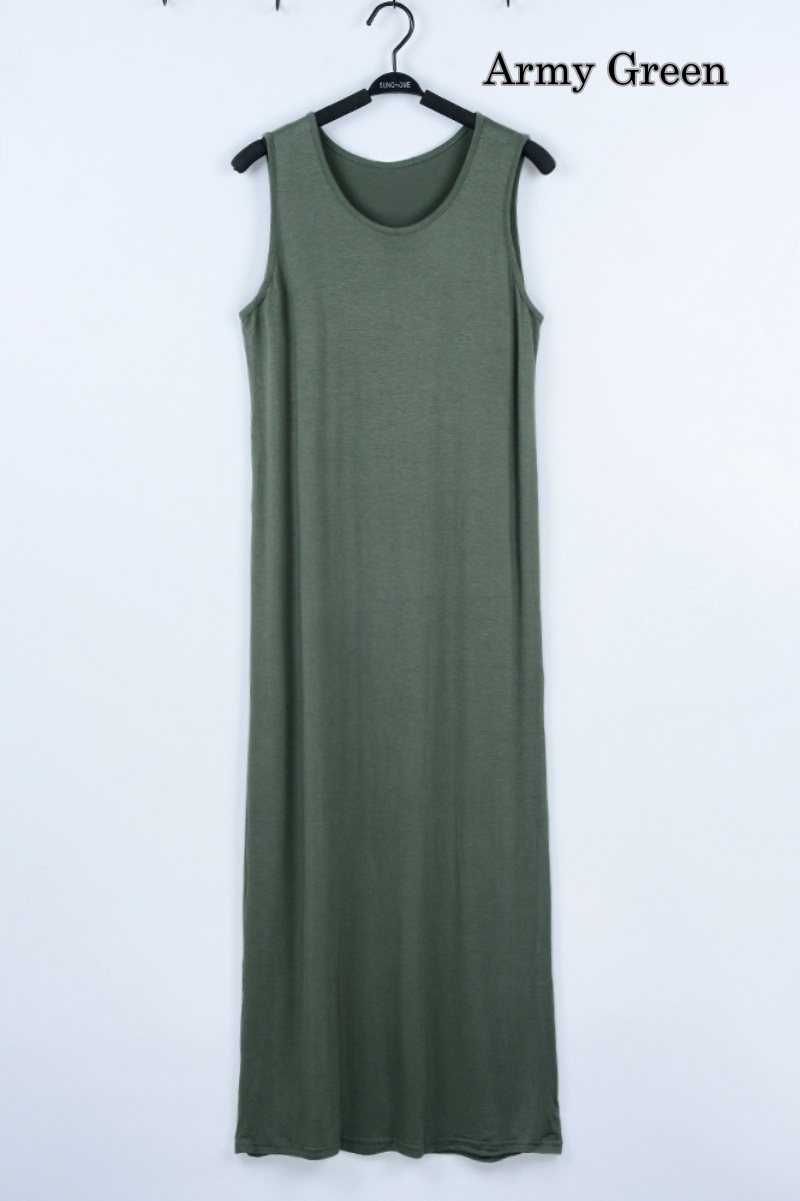 Stella Fashion Spring and Summer Modal vest long skirt loose long suspender bottoming skirt with racer vest skirt