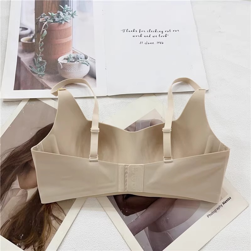 Stella Fashion Women Push Up Lingerie Youth Girl Seamless Bra Anti Sagging Wireless Female Bralette S-XL Simplicity Solid Color