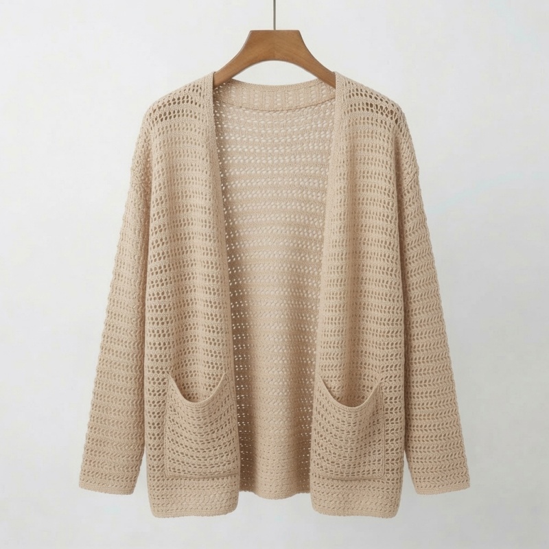 [Stella Fashion] Women's hallow sun protection sweater women thin slin