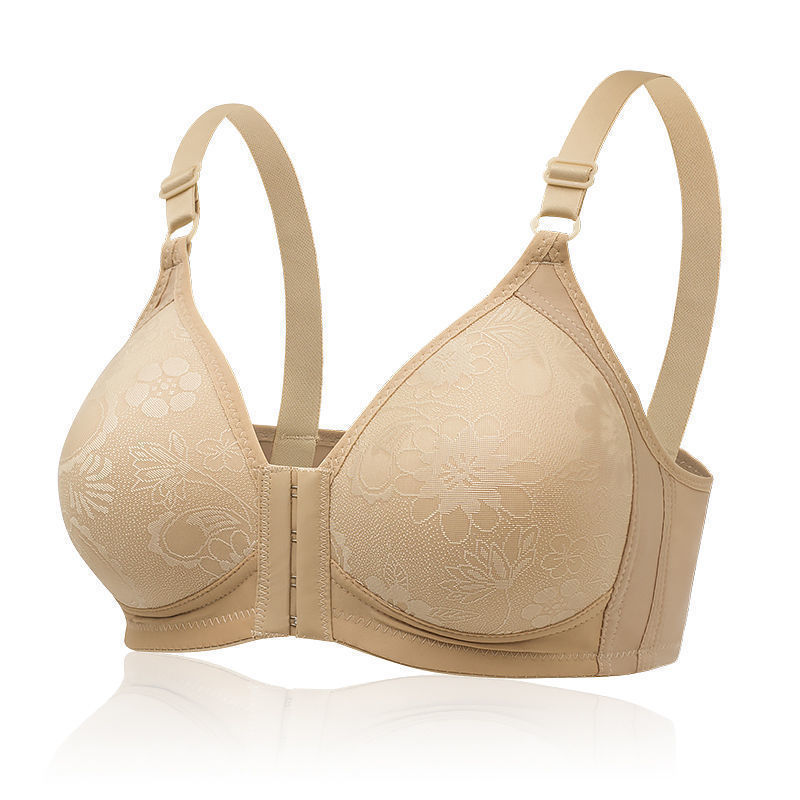 Stella Fashion Front Buckle Sexy Breathable No Steel Ring Large Size Thin Style Adjustable Straps for middle-aged and elderly Women