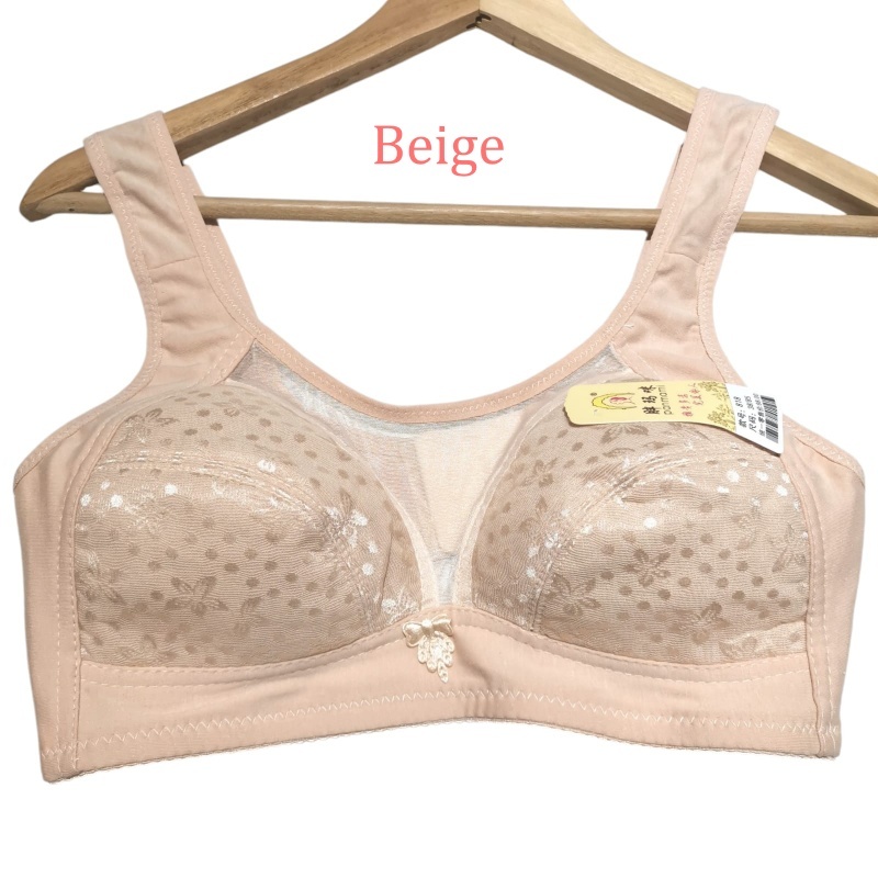 Stella Fashion Middle-aged and elderly bras cotton underwear no steel