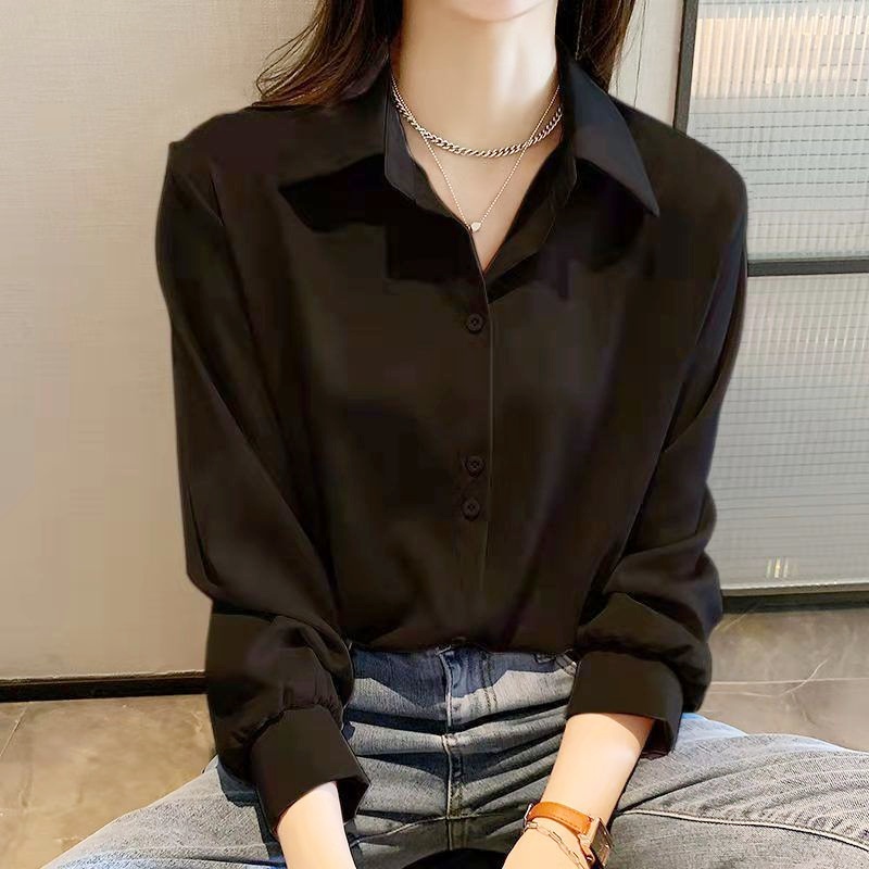 Stella Fashion Women's Fashion Chiffon Shirt Loose clothes, Stacked Wh