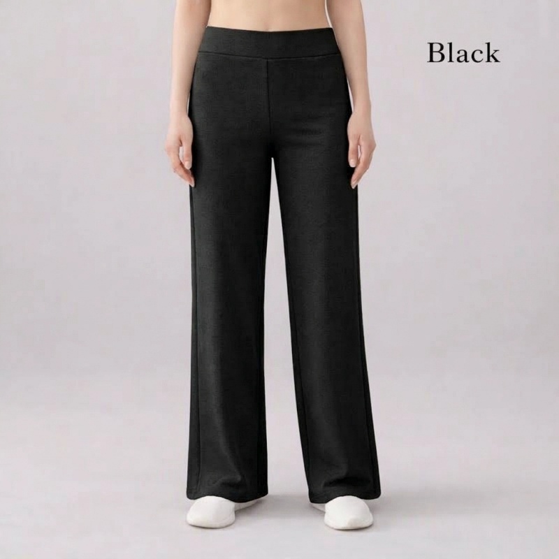 Stella Fashion Women's Elastic Straight Long Pants Seluar panjang perempuan