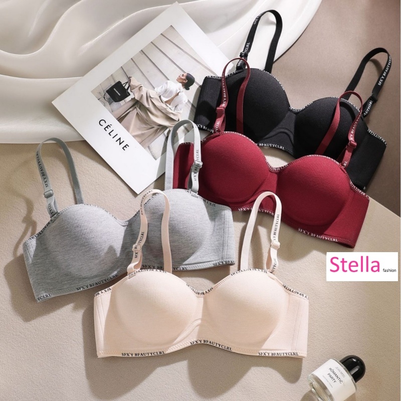 Stella Fashion Korean Fashion Wireless Bra - Anti-Sagging Seamless Padded Bralette | Soft & Smooth Push Up Bra | Perfect for Daily Wear