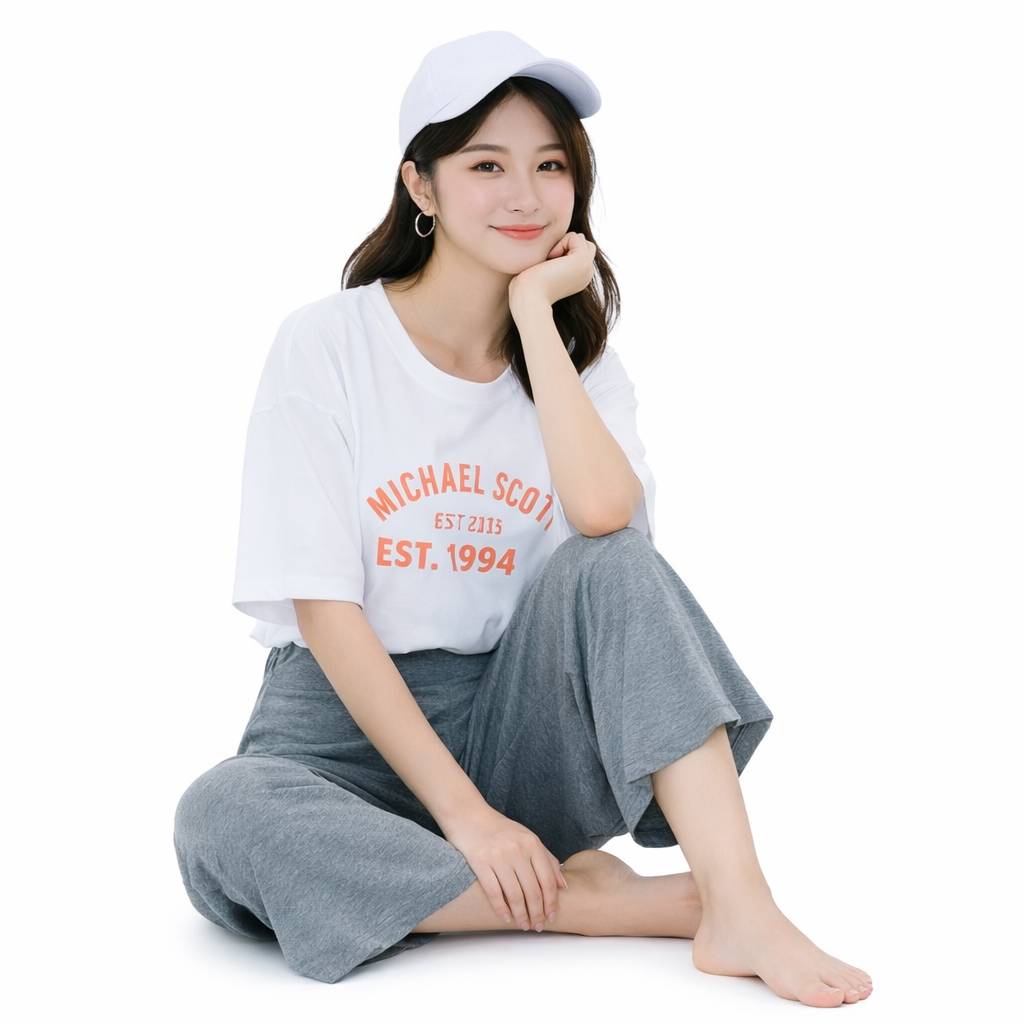 Stella Fashion women High Waist Wide-leg Straight Pants Summer Casual Loose yoga Stretch Trouser Modal cotton loose pant