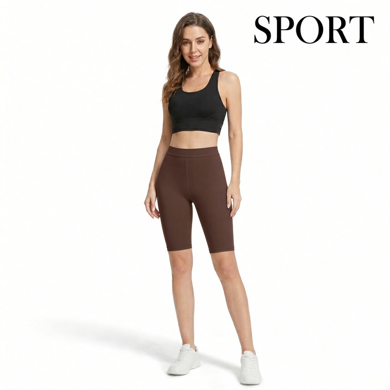 Stella Fashion High Waist Modal Cropped Leggings Half Length Safety Pants Leggings Women Plus Size Slimming Middle Pants