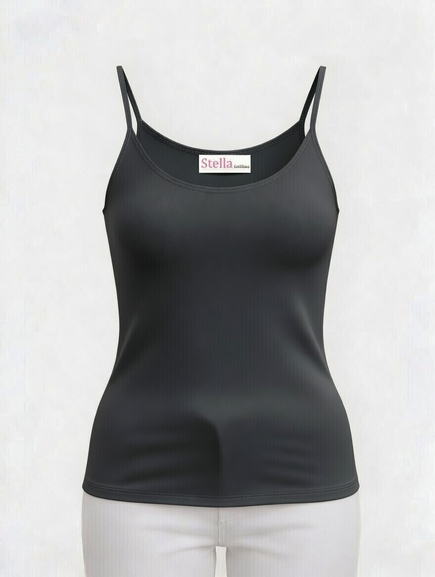 [STELLA FASHION]  U-Back Spaghetti Strape Tank Tops  Korea  MODAL + Spandex  Women Plus size Camisoles  M -XL Tanks Tops