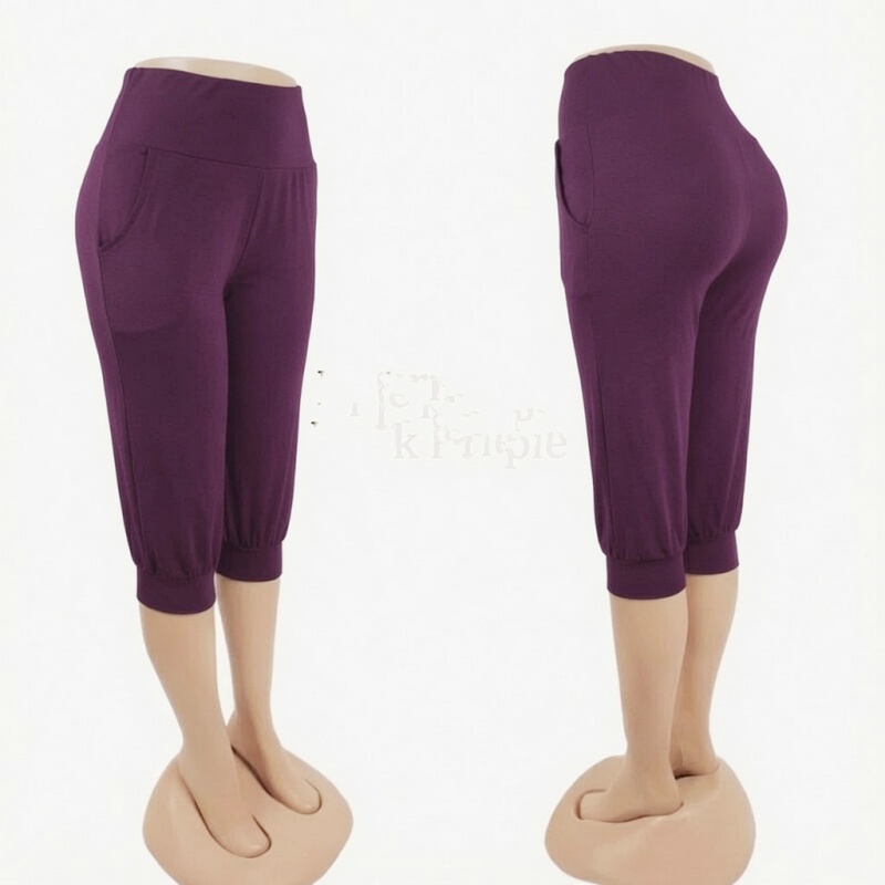 Stella Fashion MODAL Women 3/4 Alibaba Pant  Plus Size Muslimah Pants With Pockets