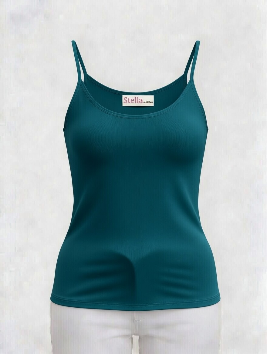 [STELLA FASHION]  U-Back Spaghetti Strape Tank Tops  Korea  MODAL + Spandex  Women Plus size Camisoles  M -XL Tanks Tops