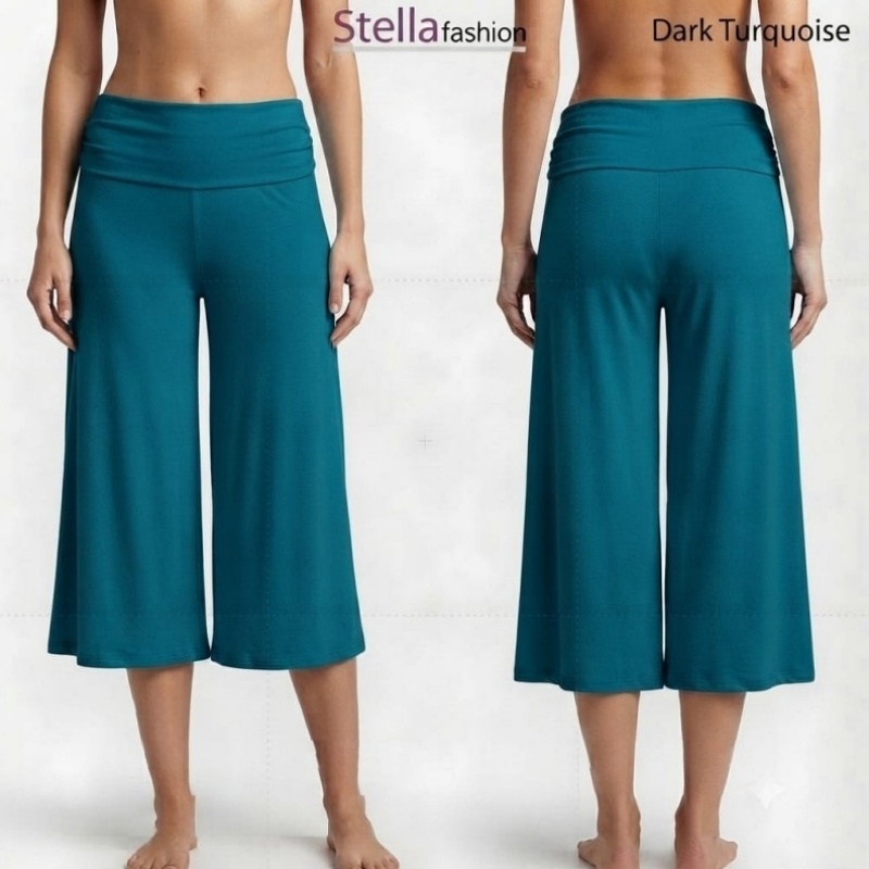 [Stella Fashion] Modal Lady Pant Skirt Palazzo Cooling Soft and Comfortable Elastic, Bamboo Fibre Muslimah Pants Plus size