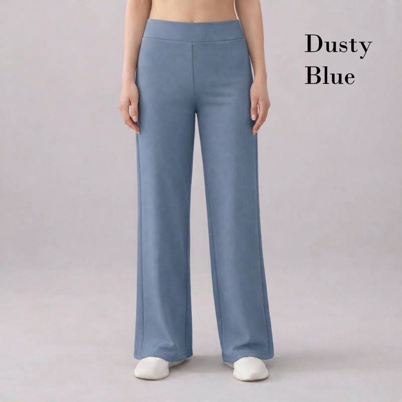 Stella Fashion Women's Elastic Straight Long Pants Seluar panjang perempuan