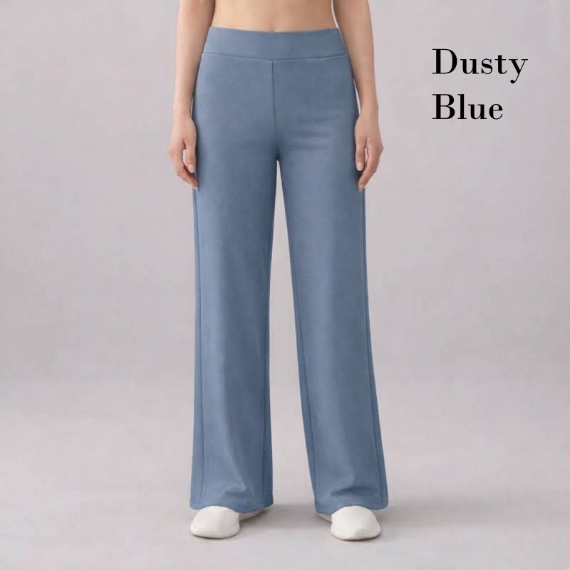 Stella Fashion Women's Elastic Straight Long Pants Seluar panjang perempuan