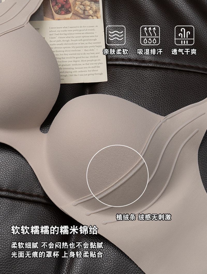 Stella Fashion Seamless Push Up Bra for Women Small Breasts Gathered Together Anti Sagging Lifting Soft Comfortable Bra Underwear