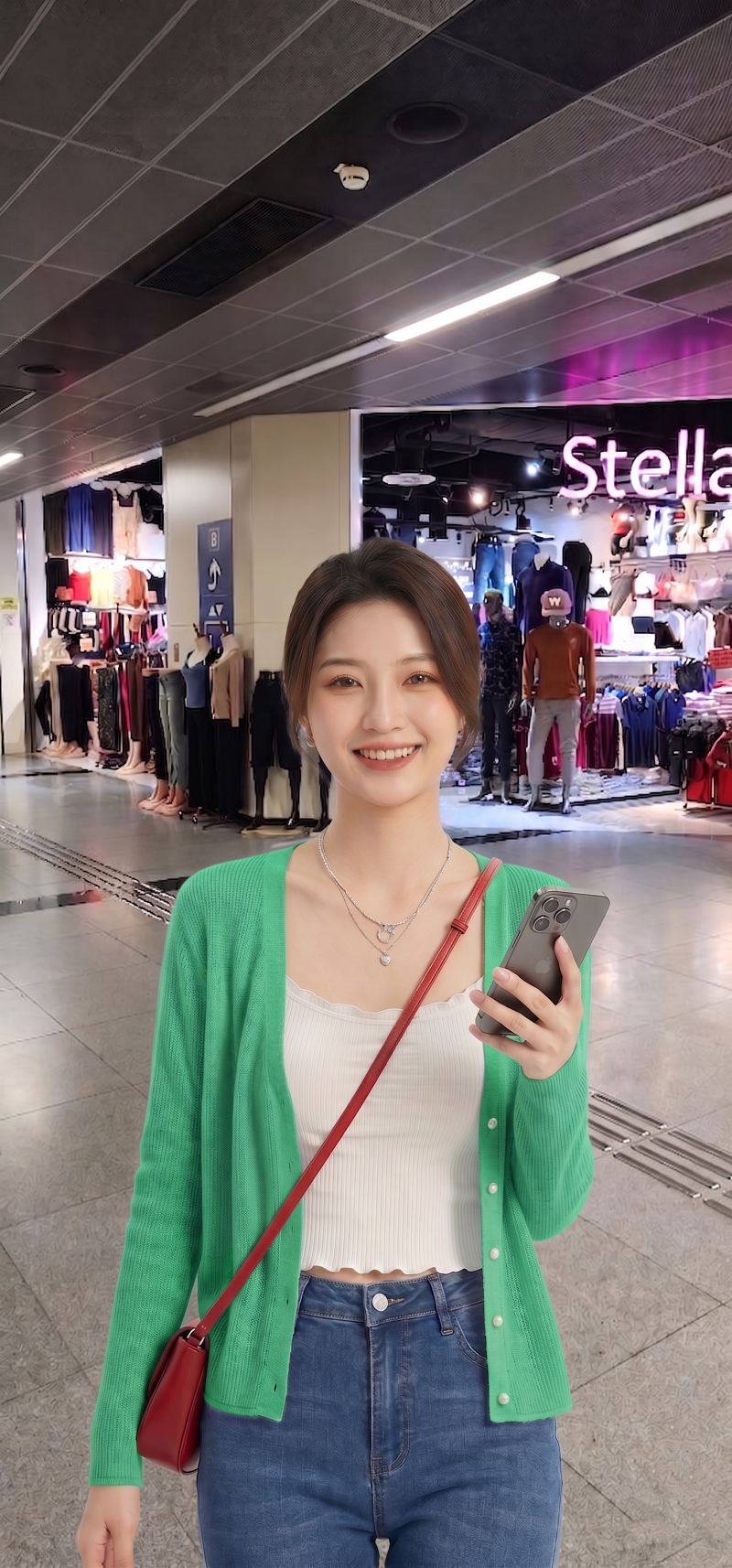 [Stella Fashion] Summer Sunscreen Outer Korean Style Women's Cover Fat Thin Top Long Sleeve Cardigan Knitted Blouse
