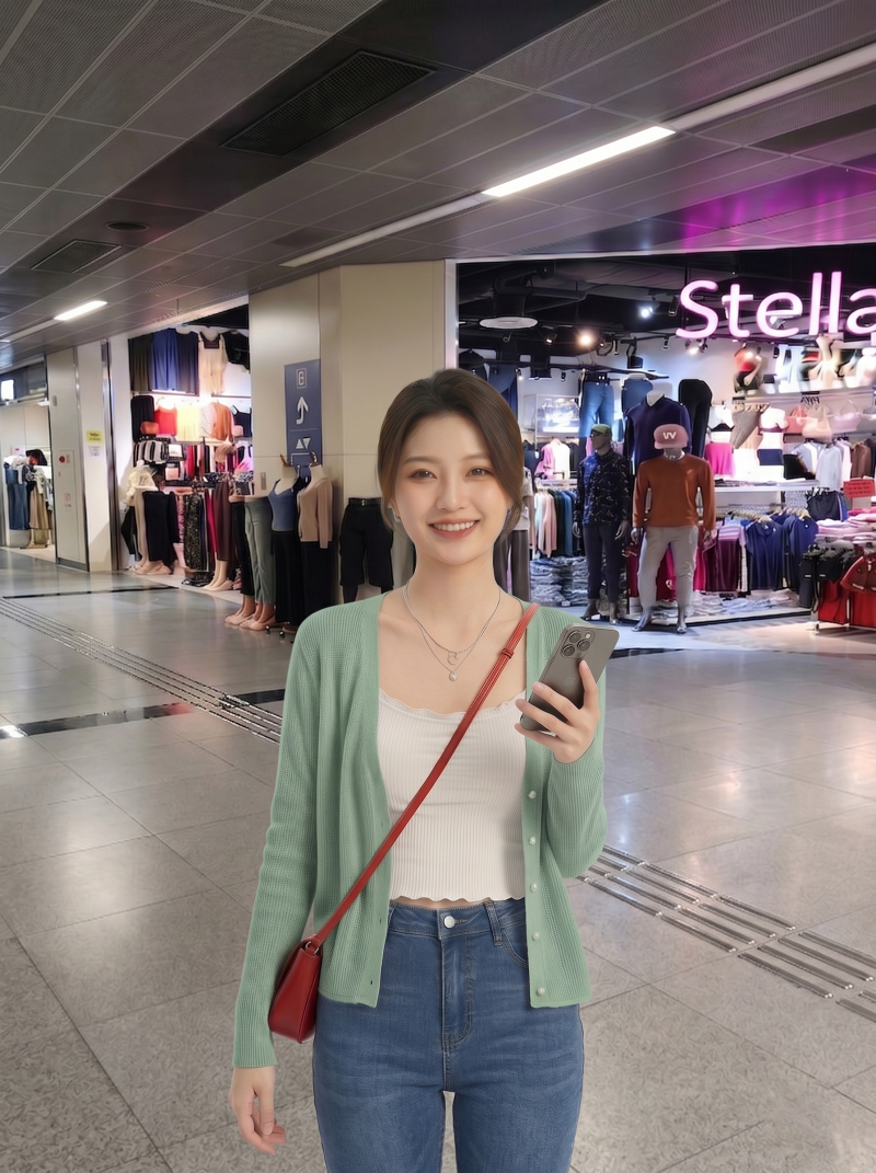 [Stella Fashion] Summer Sunscreen Outer Korean Style Women's Cover Fat Thin Top Long Sleeve Cardigan Knitted Blouse