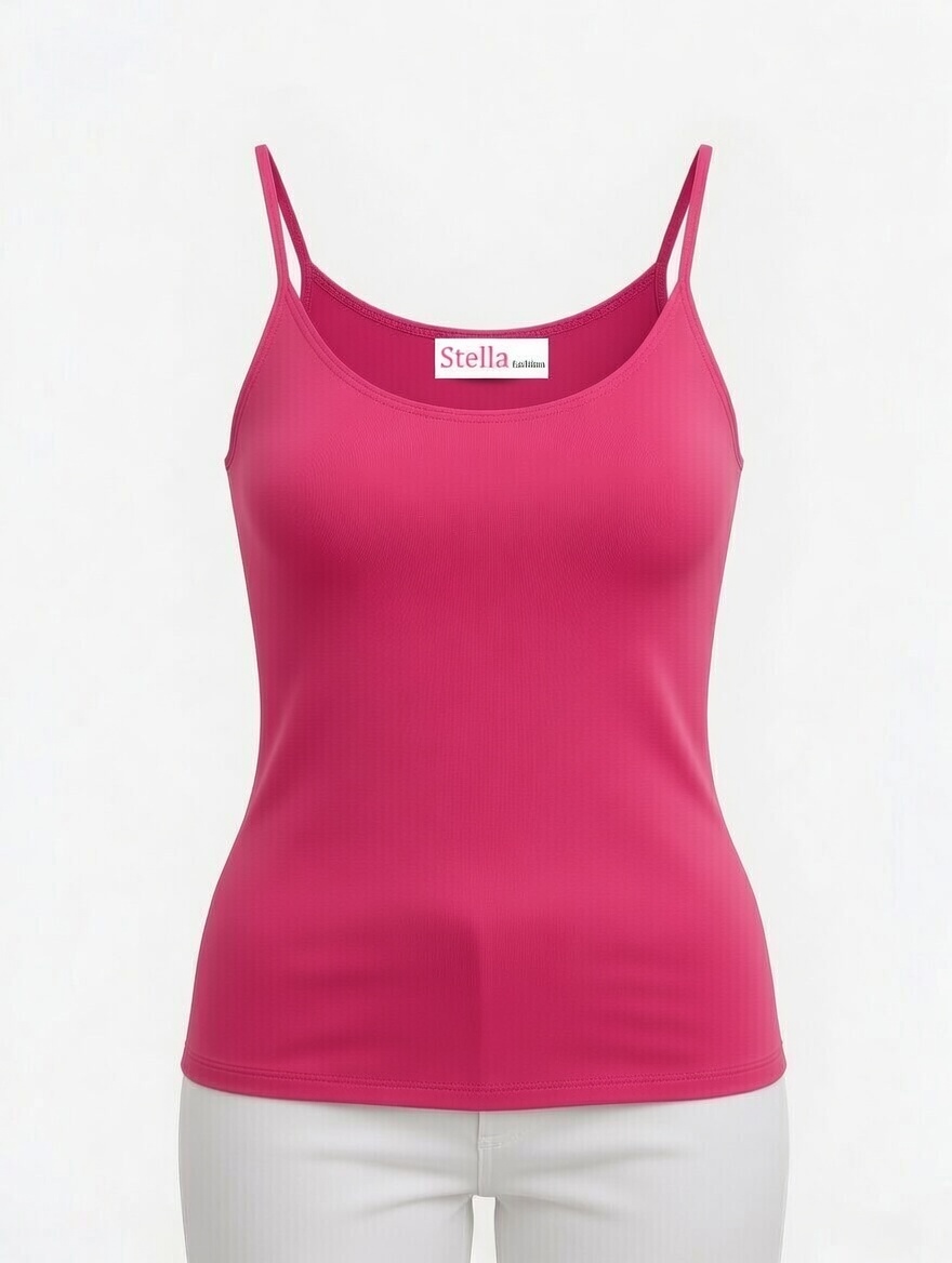 [STELLA FASHION]  U-Back Spaghetti Strape Tank Tops  Korea  MODAL + Spandex  Women Plus size Camisoles  M -XL Tanks Tops