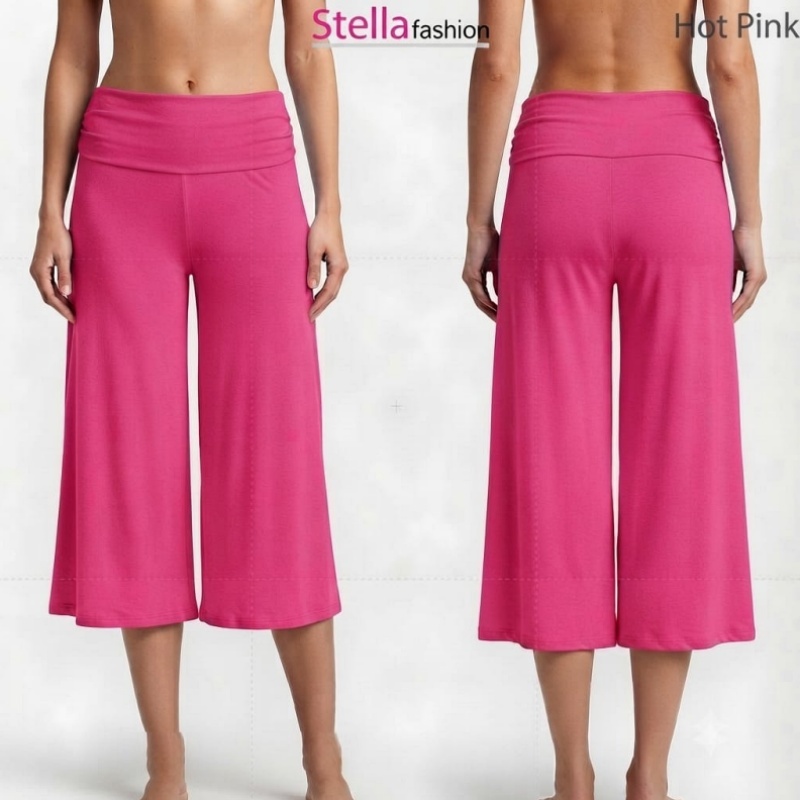 [Stella Fashion] Modal Lady Pant Skirt Palazzo Cooling Soft and Comfortable Elastic, Bamboo Fibre Muslimah Pants Plus size
