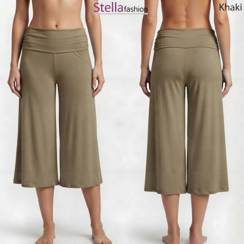 [Stella Fashion] Modal Lady Pant Skirt Palazzo Cooling Soft and Comfortable Elastic, Bamboo Fibre Muslimah Pants Plus size
