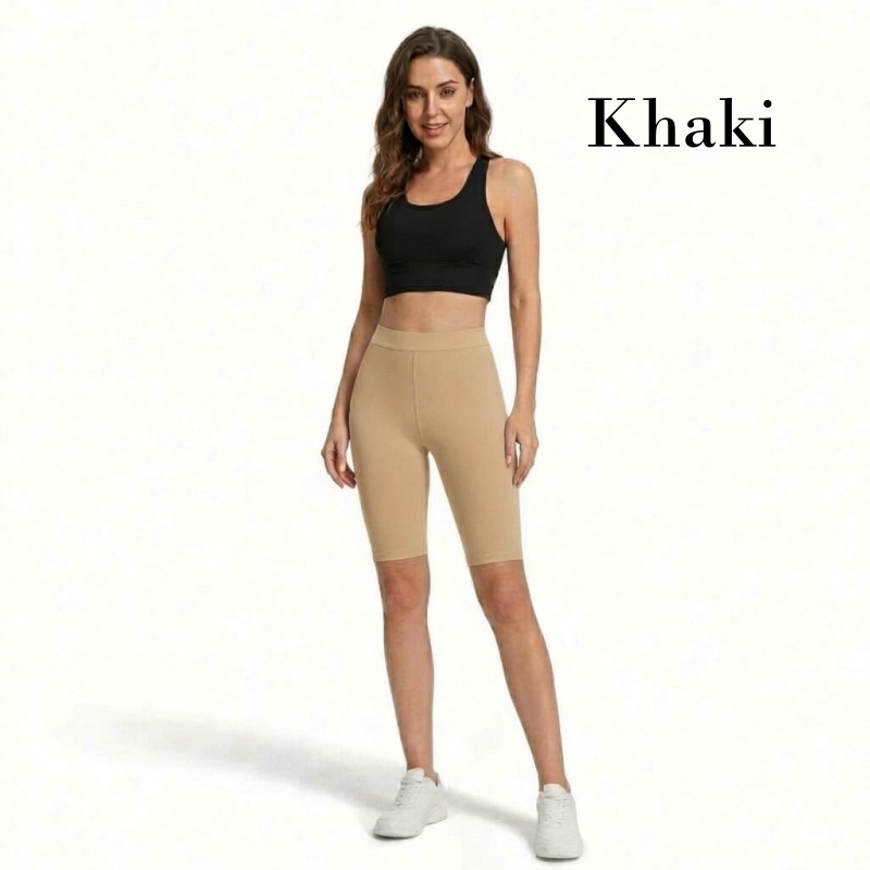 Stella Fashion High Waist Modal Cropped Leggings Half Length Safety Pants Leggings Women Plus Size Slimming Middle Pants