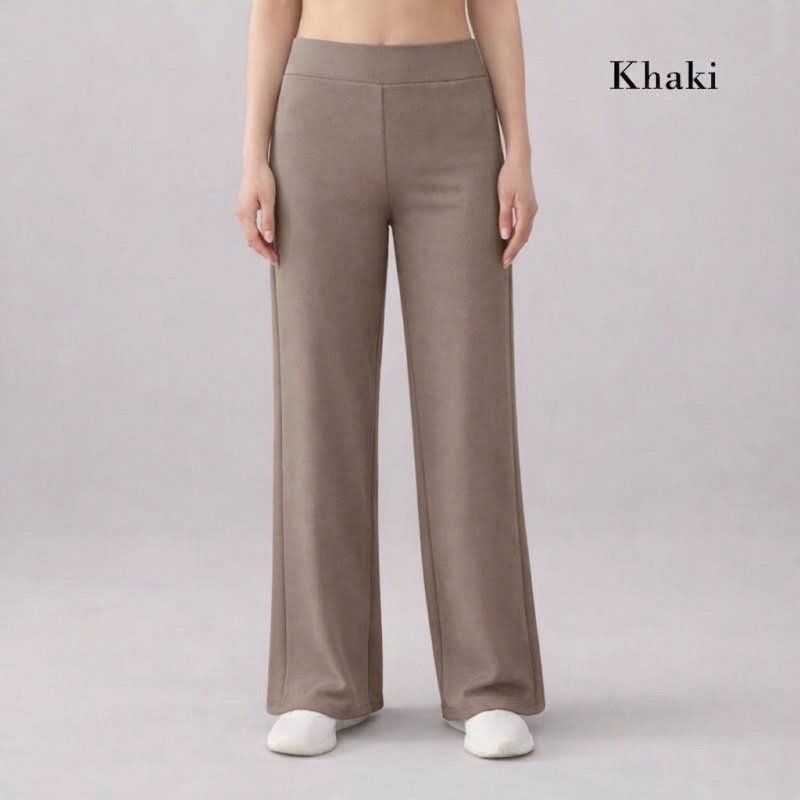 Stella Fashion Women's Elastic Straight Long Pants Seluar panjang perempuan