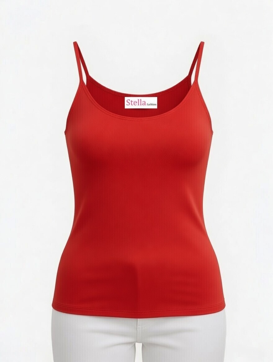 [STELLA FASHION]  U-Back Spaghetti Strape Tank Tops  Korea  MODAL + Spandex  Women Plus size Camisoles  M -XL Tanks Tops