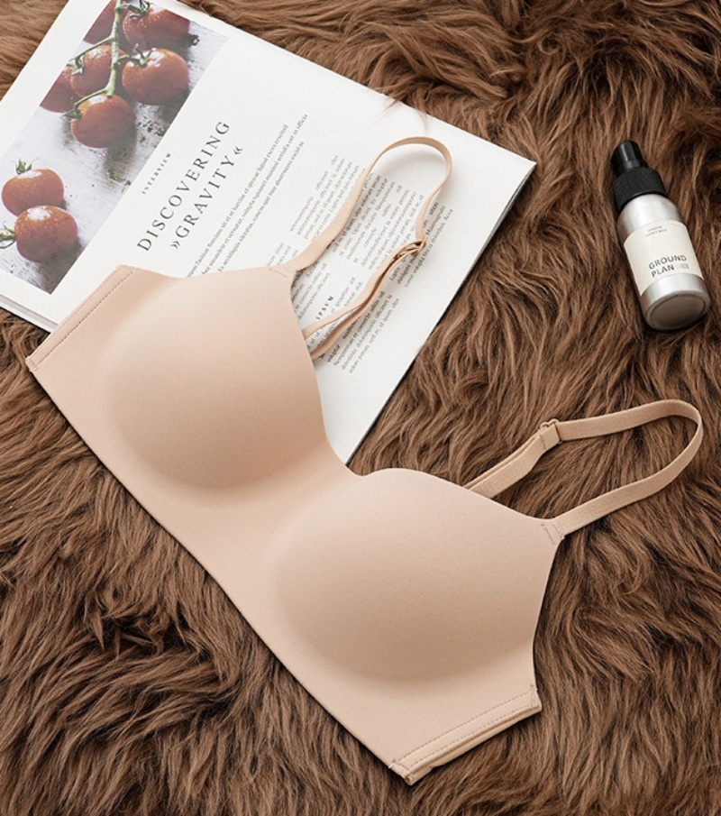 Women's Small Breasts Gathered Up Anti-Sagging Comfortable and Breathable Bra Without Steel Ring Thin Cup Seamless Underwear