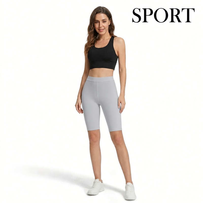 Stella Fashion High Waist Modal Cropped Leggings Half Length Safety Pants Leggings Women Plus Size Slimming Middle Pants