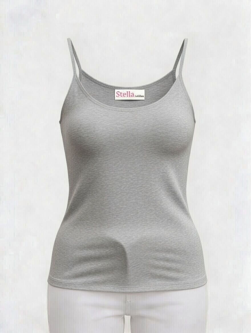 [STELLA FASHION]  U-Back Spaghetti Strape Tank Tops  Korea  MODAL + Spandex  Women Plus size Camisoles  M -XL Tanks Tops