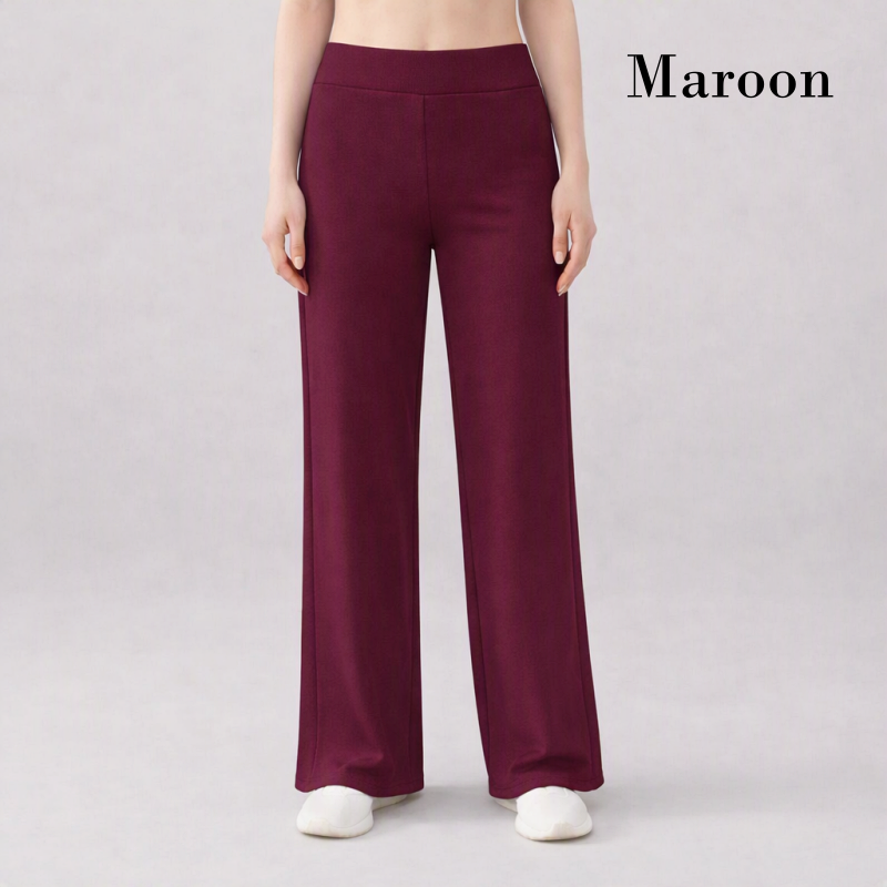 Stella Fashion Women's Elastic Straight Long Pants Seluar panjang perempuan