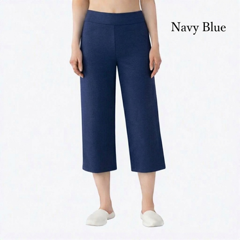 Stella Fashion Modal Bamboo Cropped Wide‑Leg Pants – Soft Cooling Fabric, Stretch Waist 26–38″